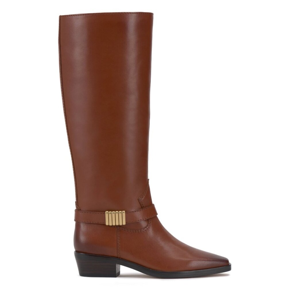 NEW $229 Vince Camuto Women’s Melise Tall Whiskey Leather Boots 9M Brown